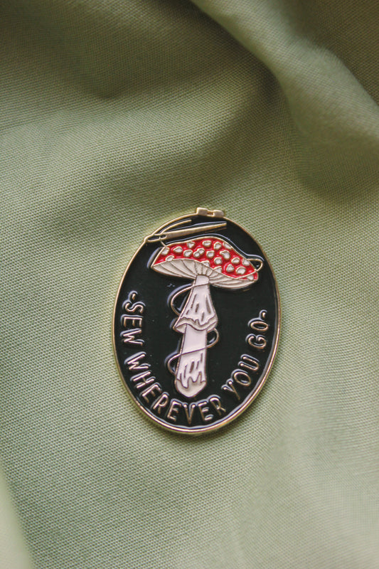 Enamel Needle Minder 'Fly Agaric