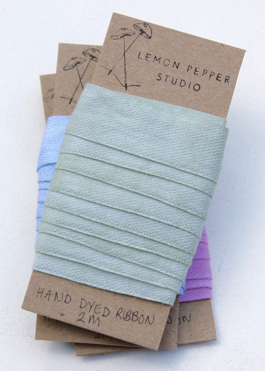 Hand Dyed Cotton Ribbons