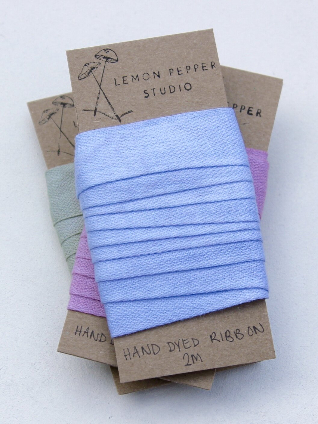 Hand Dyed Cotton Ribbons