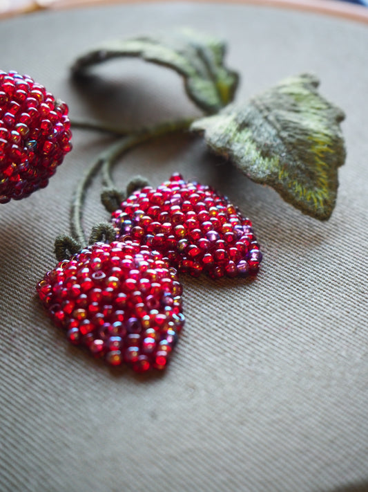 Stumpwork Raspberries - 9th-11th May 2023