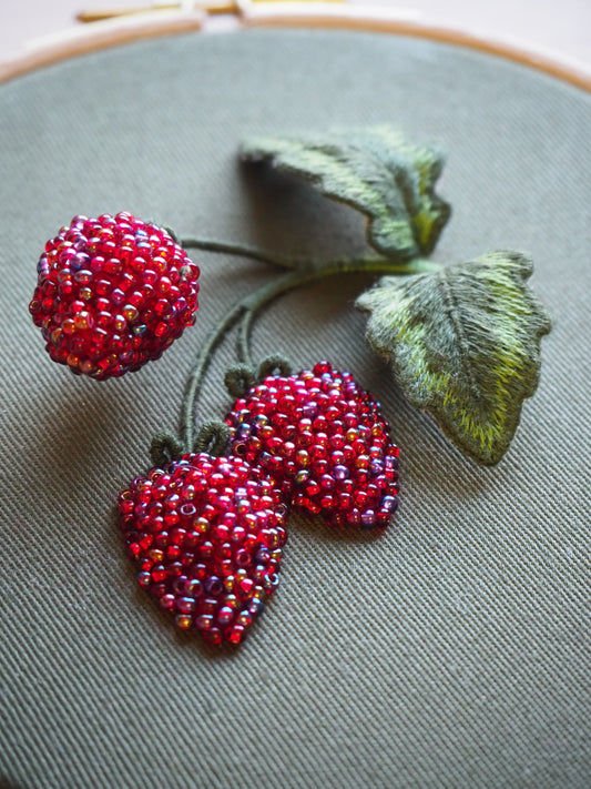 Stumpwork Raspberries - 9th-11th May 2023